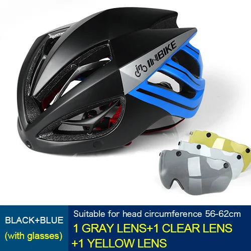 INBIKE Light Bicycle Helmet Safe Hat For Men Women Ultralight MTB Bike Helmet with Taillight Sport Riding Cycling Helmet IH19301