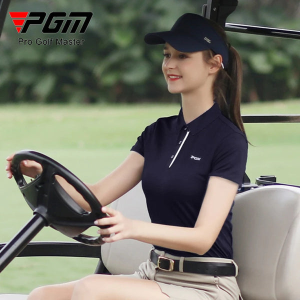 PGM Women's Golf Short Sleeved T-shirt Summer Quick Drying Sports Top Clothing Manufacturer Direct Sales YF486