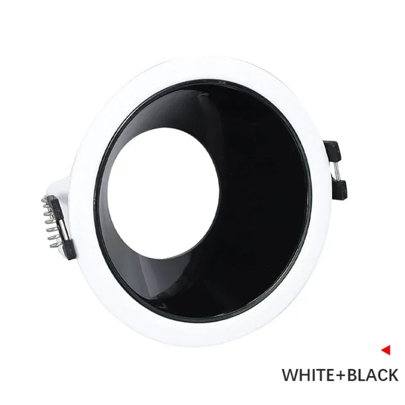 អំពូល LED រាងមូល GU10 អំពូល Downlight ស៊កចូលជាមួយស៊ុមអាលុយមីញ៉ូម MR16 គ្រឿងបន្លាស់អំពូល MR16 GU10 មិនអាចលៃតម្រូវបាន