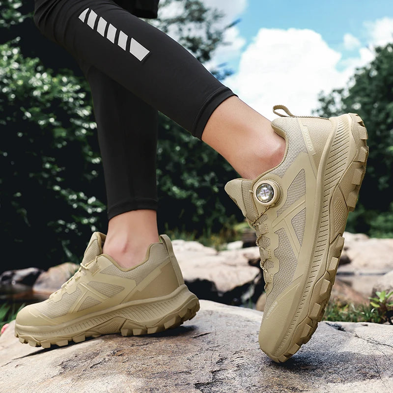 Men's Plus Size Waterproof Hiking Shoes Four Seasons Non-Slip Outdoor Walking Shoes Youth Casual Sports Running Shoes Sneakers