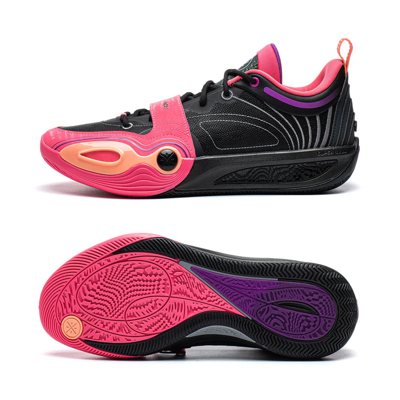 ស្បែកជើងបាល់បោះអាជីព Li-Ning សម្រាប់បុរស WADE ALL CITY 14 ENCORE SUPER BOOM ទន់ស្រួលពាក់ ស្បែកជើងប៉ាតាស្រាល ABAW053