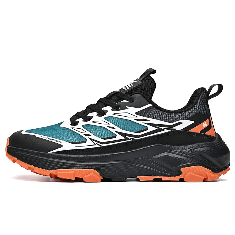 Men Sports Shoes New Fitness Walking Outdoor Lightweight Anti Slip Thick Soled Hiking Shoes Daily Commuting Travel Shoes for Men