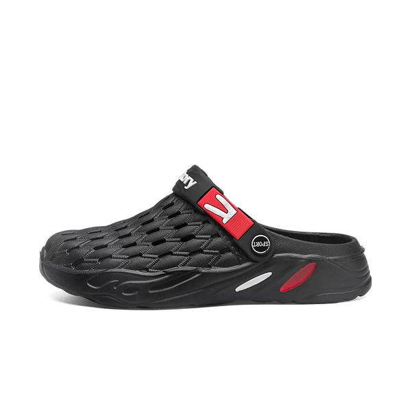 Mens Clogs Rubber Sandals Garden Shoes Outdoor Slippers Aqua Beach Shoes With Holes Upstream River Creek Big Size