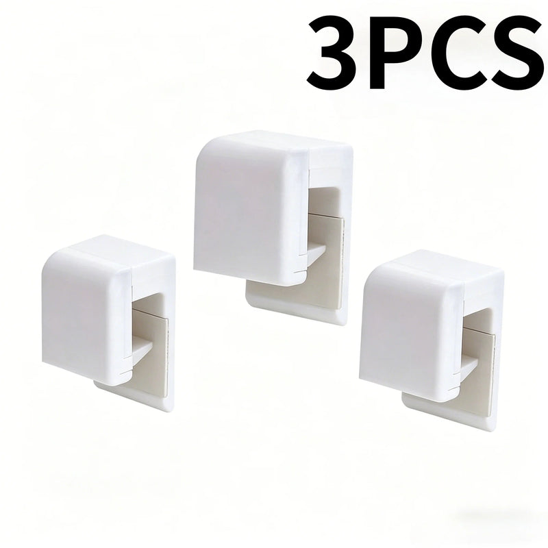 1/2/3pcs hole-free Wall-Mounted Toothpaste,Facial Cleanser Holder Clip,Multi-Functional Bathroom Storage Organizer. bathroom