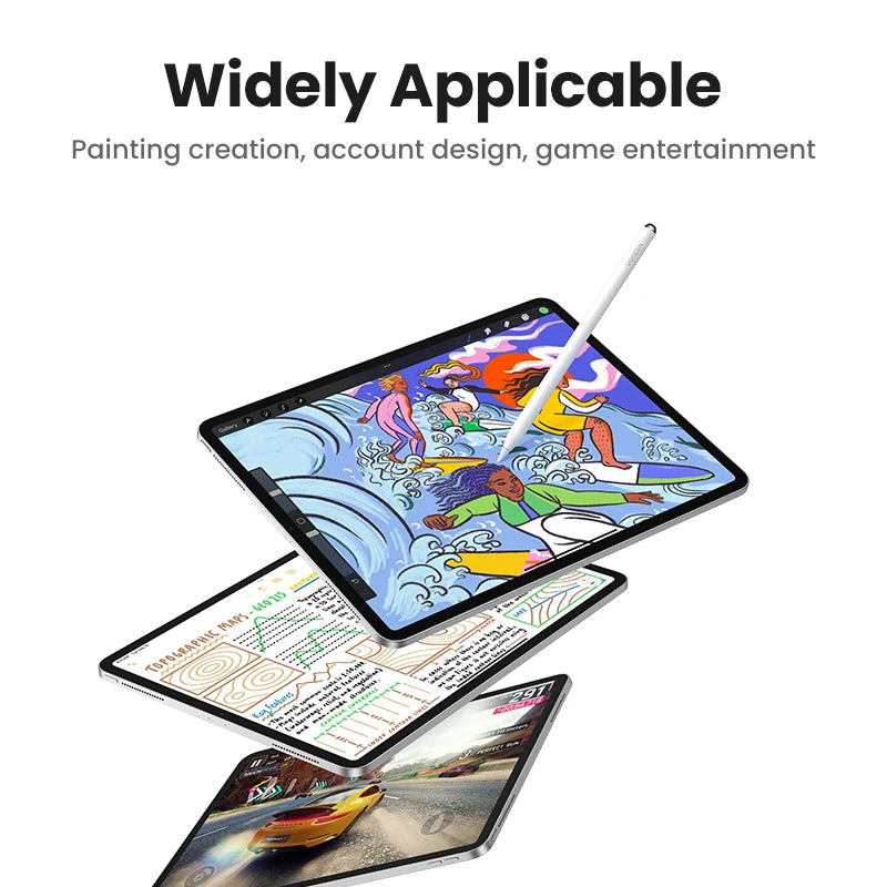 UGREEN Stylus Pen for Apple Pencil Magnetic Wireless Charging Bluetooth Palm Rejection Tilt Pens Long Battery Life for iPad Pro