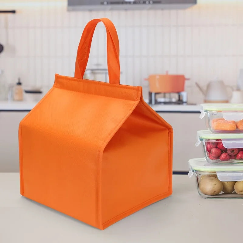 1pc Orange Cake Insulation Bag, Refrigerated Bag, Food Transportation Bag with 2 Sizes to Choose from,ice pack
