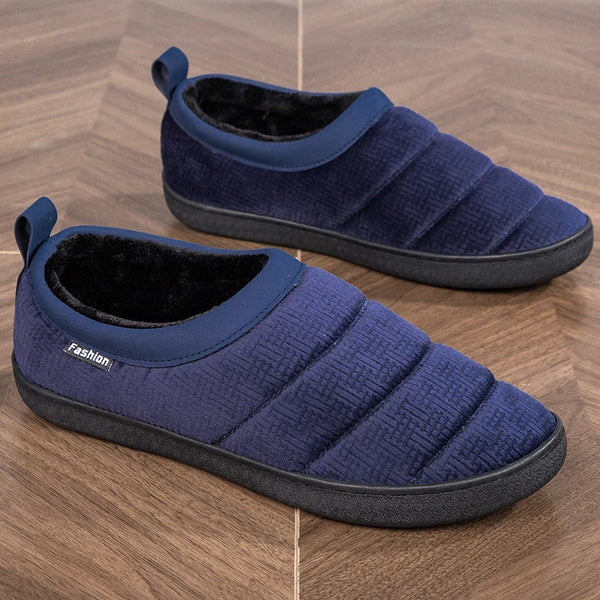 Men Big Size 46 47 Winter Slippers Plush Home Cotton Shoes Indoor Warm Shoes Room House Shoes Unisex Cheap