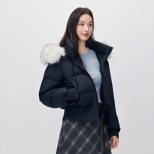 អាវក្រៅ Semir សម្រាប់នារី កអាវទន់ ការពារទឹក ការពារខ្យល់ ៨០ ភាគរយ សាច់អាវទន់ សមល្មមសម្រាប់ពាក់ប្រចាំថ្ងៃរដូវរងាថ្មីឆ្នាំ ២០២៦