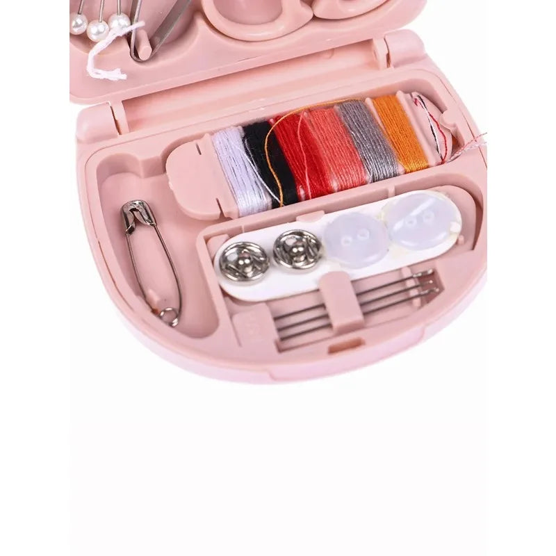 1set Mini Needle And Thread Box Portable Small Needle And Thread Kit Sewing Tool Combination Set, sewing kit, sewing tools.