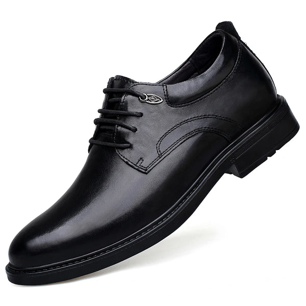 Spring Autumn Mens Genuine Leather Shoes Men Lace Up Oxfords Brown Black Casual Shoes Big Size 46 47 Dropshipping