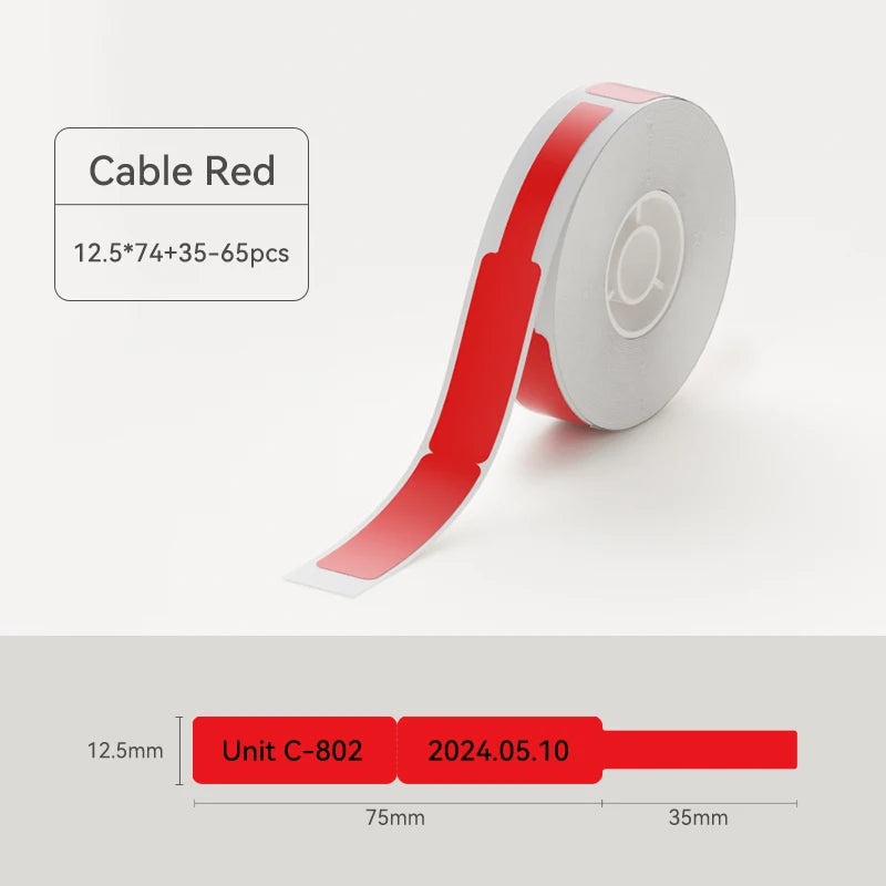 Niimbot Waterproof Anti-Oil Printing Label Paper Scratch-Resistant Tape Sticker for D11 D110 D101 H1S Mini Thermal Label Printer