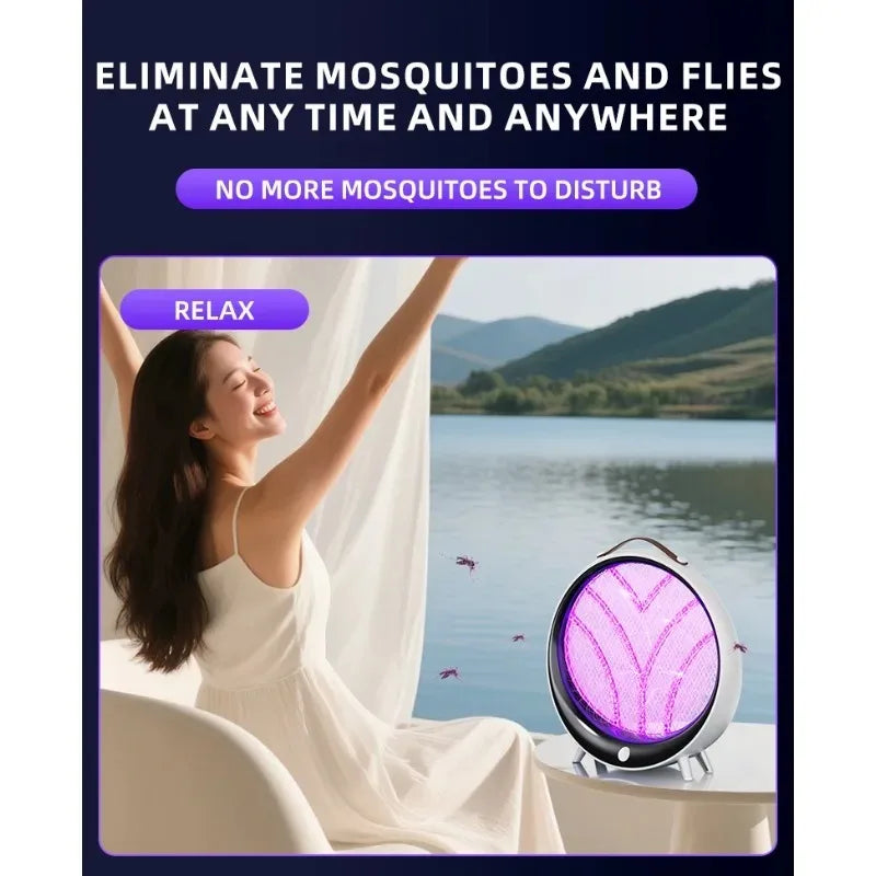 Home & Outdoor 2-in-1 Multifunctional Mosquito Killer: Rechargeable Lamp with Physical Mosquito Repellent
