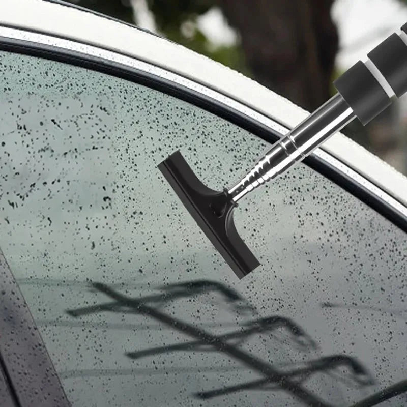 SEAMETAL Car Rearview Mirror Wiper Telescopic Soft Handle Auto Glass Cleaning Tools Defogger Brush Wiper Blade Car Accessories