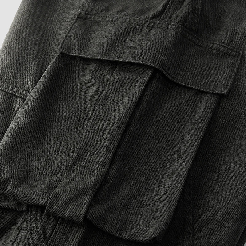 Semir Men Pants Denim American Vintage Workwear Loose Multi Pocket Straight Leg Drape 2026 Summer Fashion Casual Top