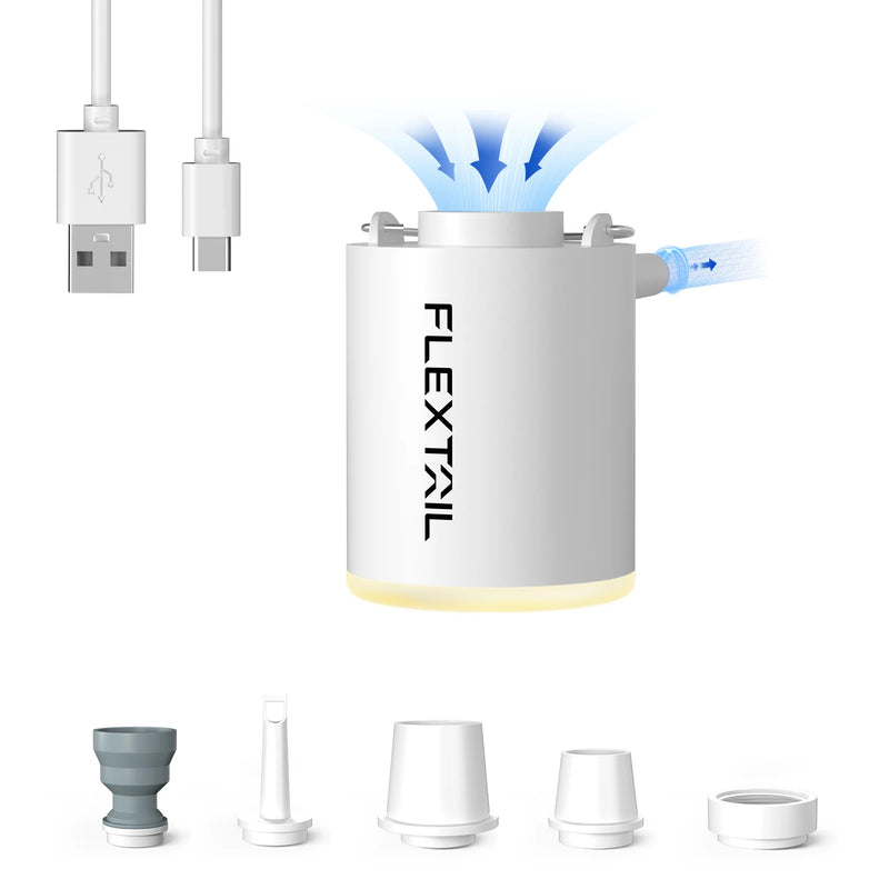 FLEXTAIL TINY PUMP 2024 & X 2024 - Mini Air Pump, Portable Camping Pump for Pool Floats, Air Bed Mattress, Vacuum Bags