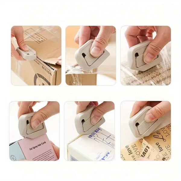 1pc Automatic Retraction Multifunctional Utility Knife with Attached Magnetic, Safe And Portable Carton Cutter for Parcels.