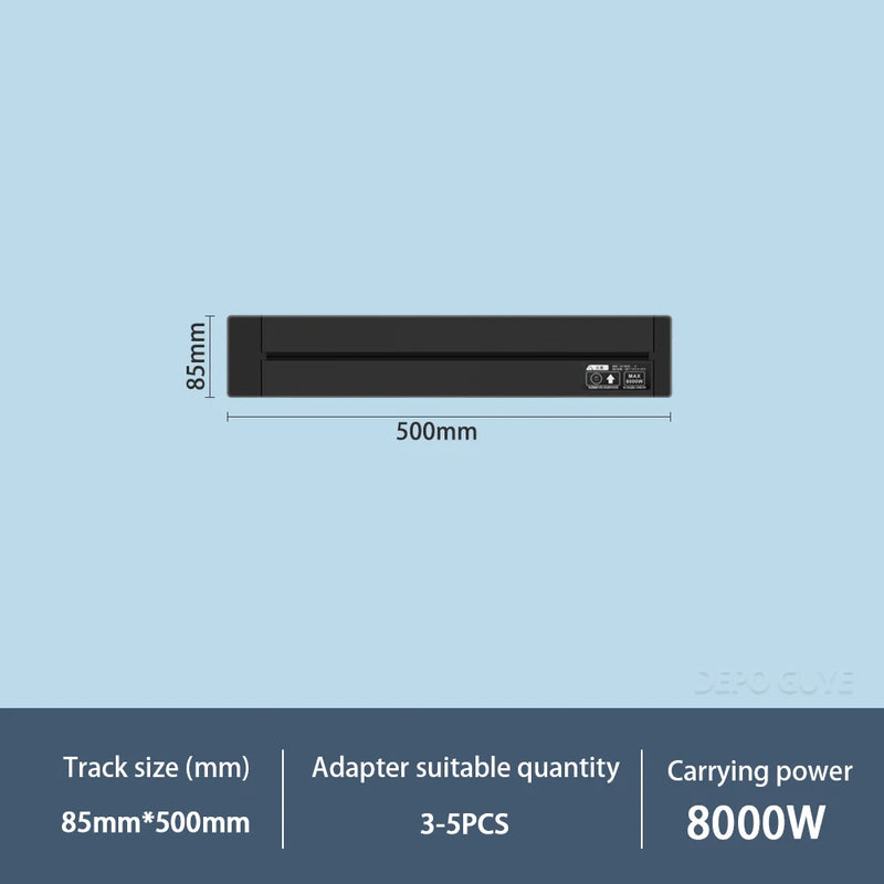 Power Track Socket EU/France/Italy/Israeli/UK/US Home Kitchen Romovable Adapterr Plug With USB Type-c Universal Outlet