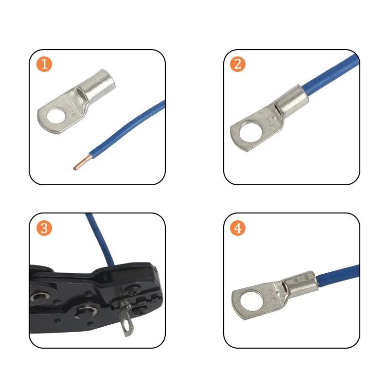 ចុង ស្រួច SC ស្ពាន់ ទទេ SC6 SC10 SC16 SC25 ឧបករណ៍ ភ្ជាប់ ខ្សែ សម្រាប់ ខ្សែភ្លើង ទំហំ 5/6/8/10/12mm²