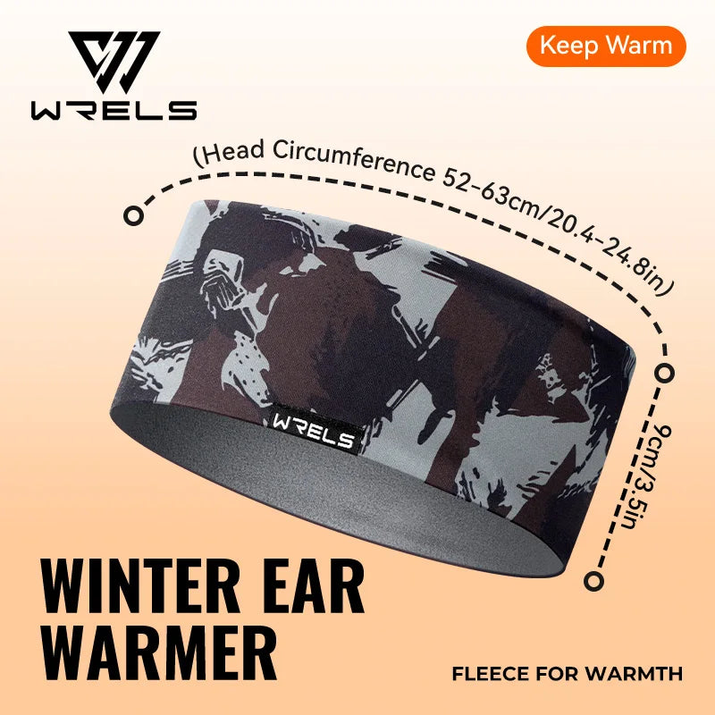 WRELS Ear Warmers Headband Windproof Sweat Wicking Cold-Proof Ear Covers Ski Sport Headband Men Women Outdoor Running Hair Band