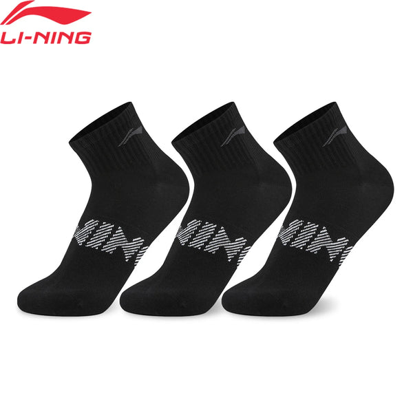 ស្រោមជើង Li-Ning Unisex ៣គូ រចនាបថកីឡា 57% កប្បាស 23.8% អាគ្រីលីក 17.1% ប៉ូលីអាមីត 2.1% អេឡាស្ទីន ស្រោមជើង LiNing ប្រវែង 22-28សង់ទីម៉ែត្រ AWTW007