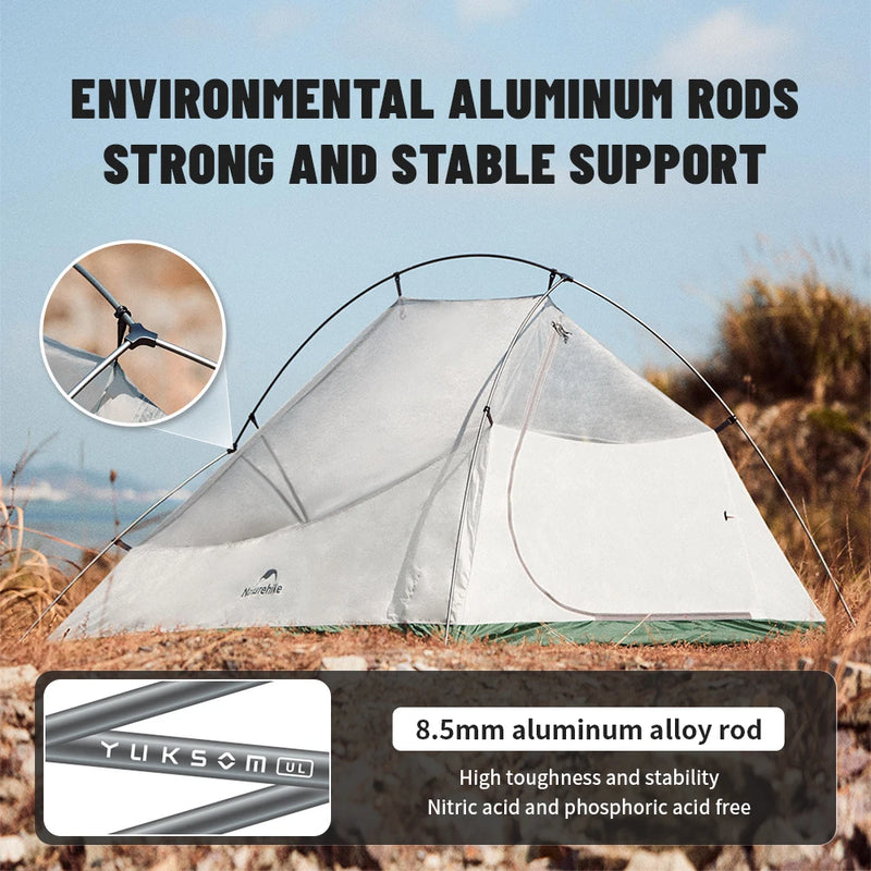 Naturehike New Cloud Up Base Camping Tent 1 2 3Person Lightweight Waterproof Backpacking Tent Outdoor Cycling Hiking Travel Tent