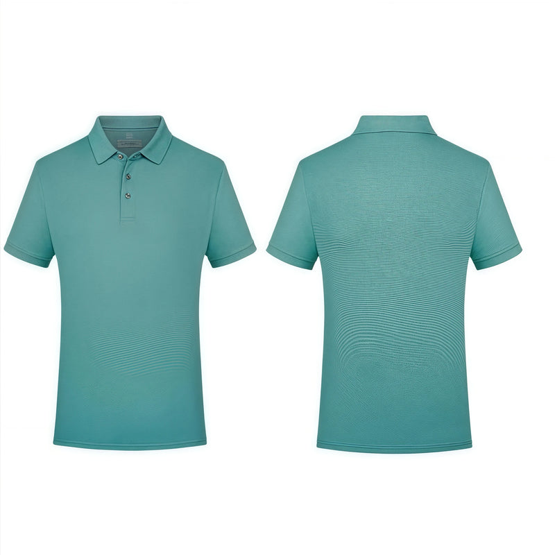 2026 Summer Work Uniform  Logo Printed Company Team Culture Polo Shirt 5A Antibacterial mulberry silk cool POLO shirt