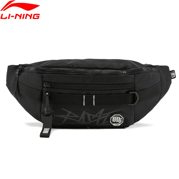 កាបូបស្ពាយ Li-Ning Unisex BADFIVE Sling ការពារទឹក 100% Polyester ទំហំ 390*95*160mm កាបូបបាល់បោះ LiNing រចនាបថ Street Style ABDW111