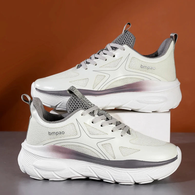 Couples Sports Shoes 2026 New Trendy Lightweight Thick-Sole High-Quality Outdoor Training Mesh Lace-up Sneakers for Men