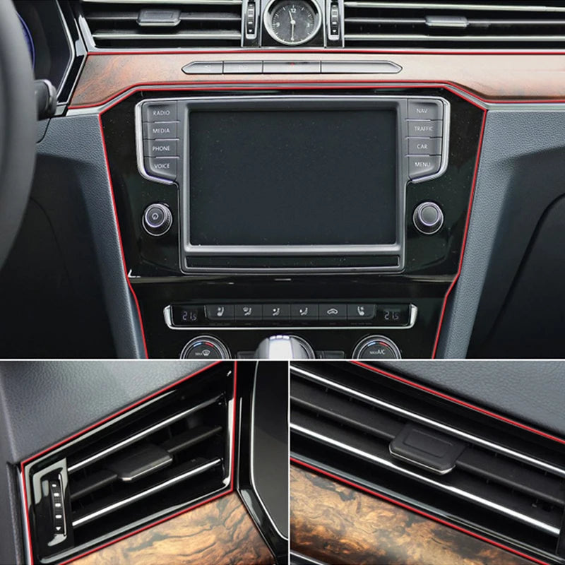 SEAMETAL 5/10M Car Interior Moulding Trim Strips Anti Scratch Dashboard Gap Fillers DIY Flexible Line for Car Styling Accessorie