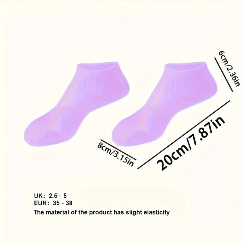 2pcs silicone foot care socks,exfoliating,moisturizing,and crack resistant socks,suitable for use when feet are dry and cracked.