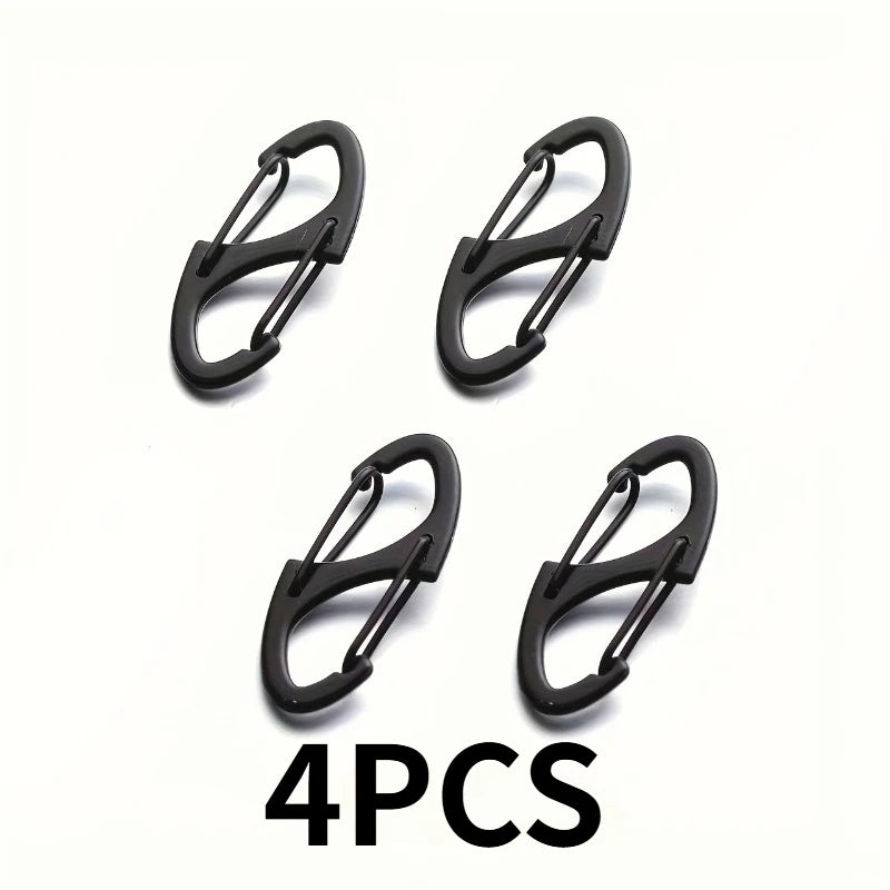 4pcs Climbing Anti-Theft Buckle Zipper LocksHooks,for Backpacks and Bags,Multi-functional anti-theft metal buckle, handbag strap