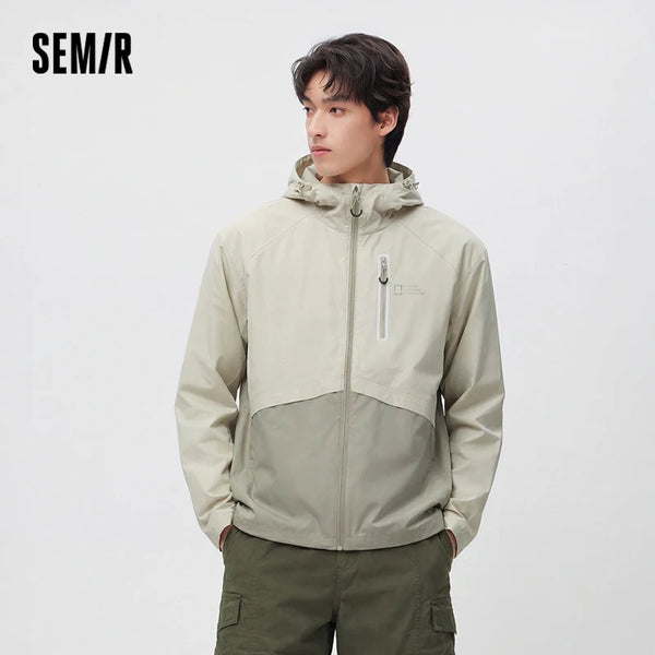 អាវក្រៅបុរស Semir UV 2026 មានមួក បោះពុម្ព ការពារកាំរស្មីយូវី រចនាបថធម្មតា ទន់ និងអាចដកដង្ហើមបាន