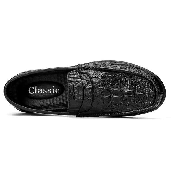 Spring Autumn Men's Slip on Loafers Leather Casual Shoes Sales Dress Boat Shoes Black Mocasines Hombre Big Size 47 48
