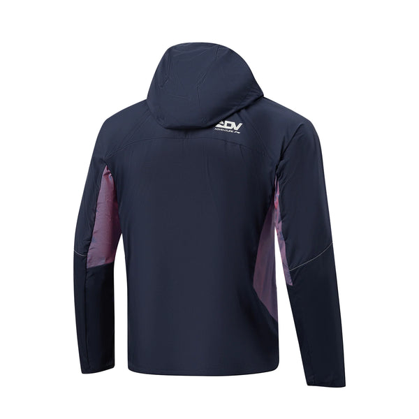 អាវរត់អាជីពបុរស Li-Ning LN WIND PROOF Polyamide ទំហំធម្មតា ធន់នឹងខ្យល់ អាវកីឡា Lining ឆ្លុះបញ្ចាំង មានមួក AFYW001