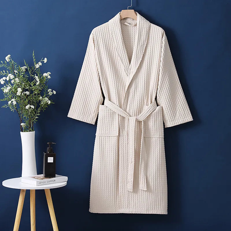 Long Sleeve Women's Pajamas Robe 100% Cotton Wedding Dress Autumn Winter Casual Women's Bathrobe Home Wear Shower Night Kimono