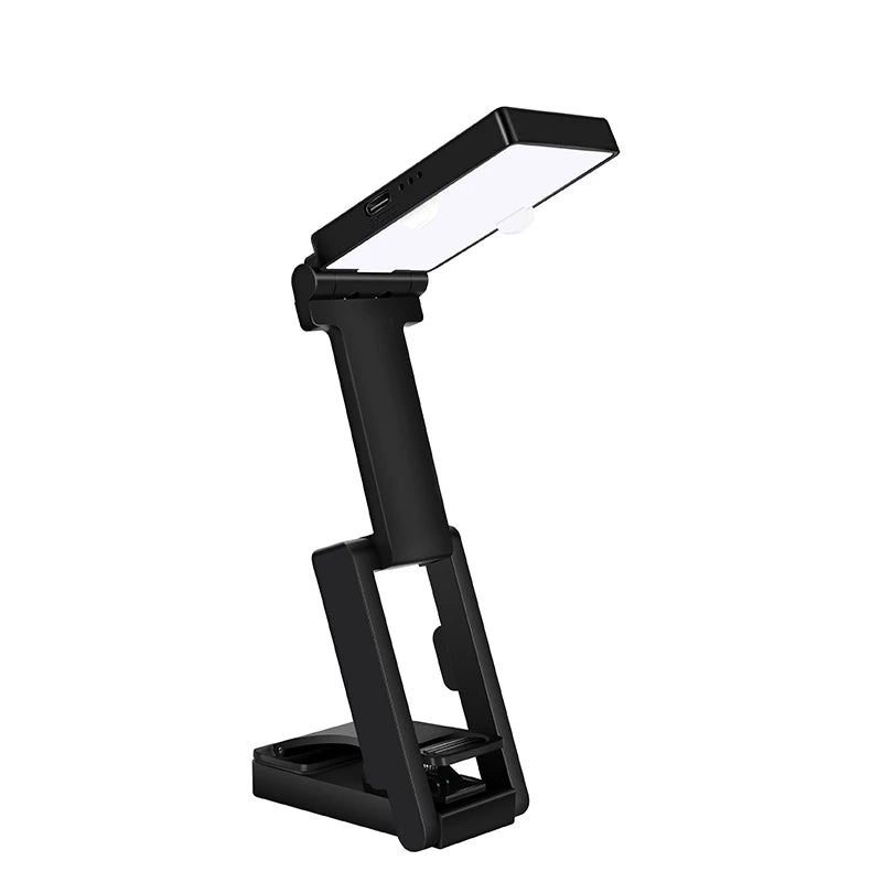 LED Clip-on Reading Lamp Foldable Book Light Mini Foldable Suitable for Reading Lighting and Camping Lighting Travel Lamp