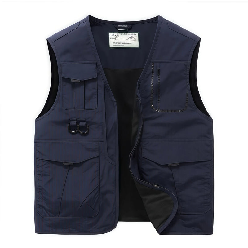 Sleeveless Jacket Cargo Vests Men Outdoor Multi Pockets Photography Summer Thin Mesh Breathable Waistcoats Male Casual Vests