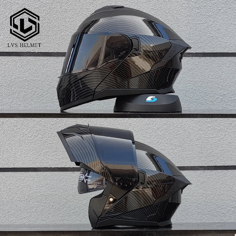 Motorcycle helmet modular flippable helmet cascos para motos built-in sunshade lens caps de moto full face helmet DOT approved