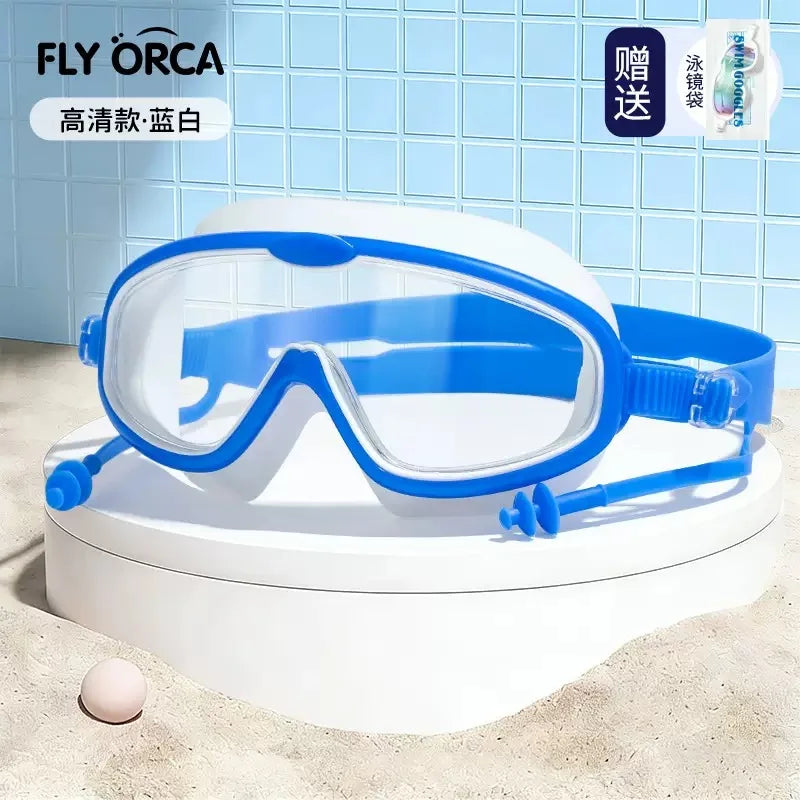 Universal Large Frame Swimming Goggles for Men And Women Anti Fog High Definition Drifting Swim Goggles