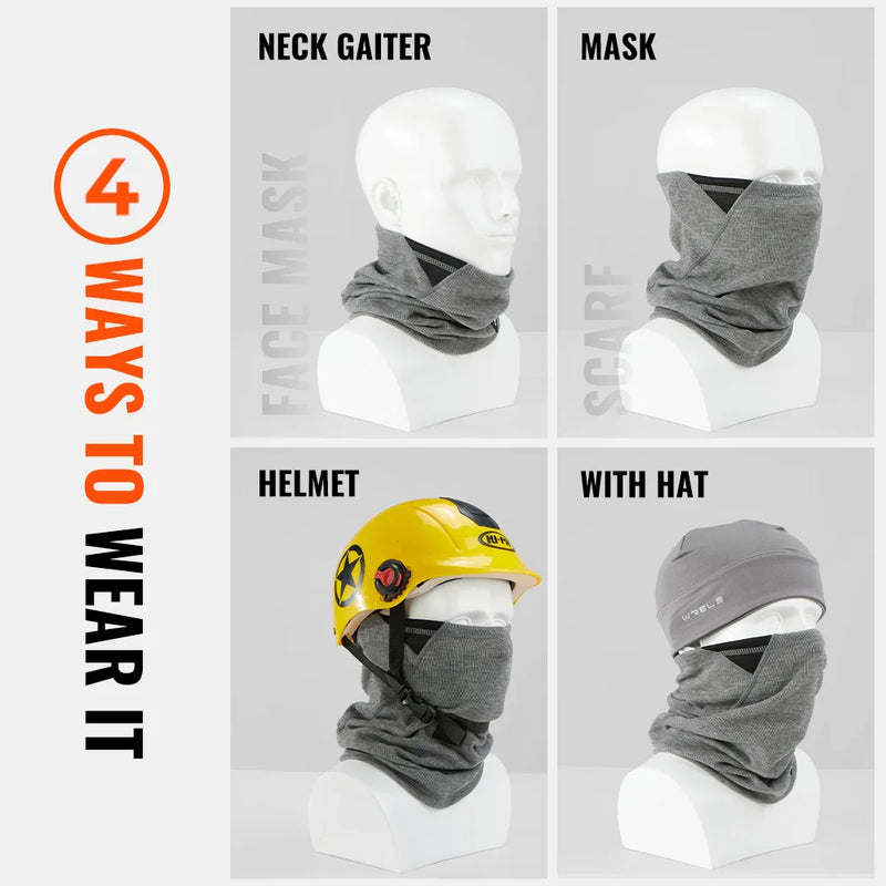 WRELS Half Face Mask for Motorcycle Cycling Winter Neck Warmer Gaiter Windproof Face Mask Ski Snowboard for Cold Weather Outdoor