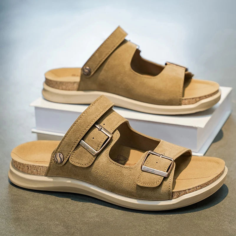 Men's high quality Comfort Casual sandals Summer breathable lightweight outdoor beach shoes Slip on walking Daily wear sandals