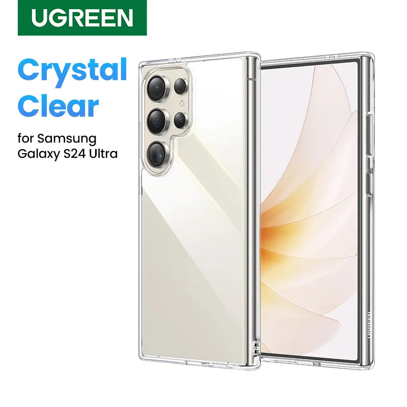 UGREEN Clear Case For Samsung Galaxy S24 Ultra Shockproof Transparent Case Cover Protective TPU for Samsung S24 Ultra Plus Case