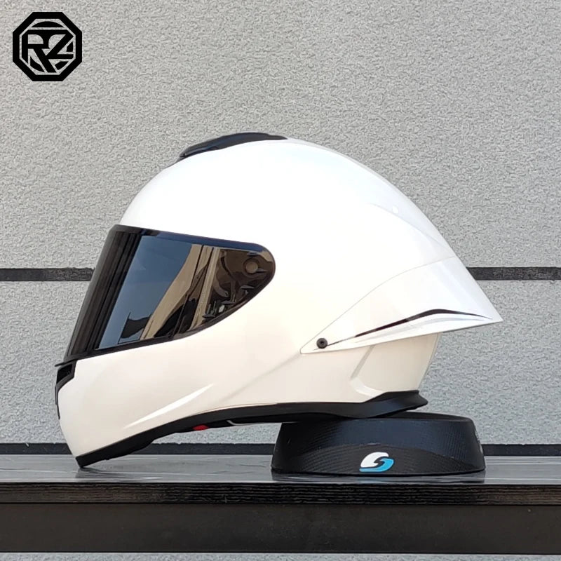 ORZ Motorcycle helmet, men's and women's dual lens full face helmet, motorcycle sports car, all season full face helmet