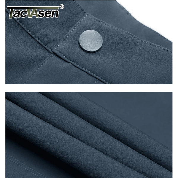 TACVASEN Men's Summer Outdoor Pants Quick Dry Lightweight Hiking Camping Pants Multi-Pockets Rip-stop Fishing Mountain Trousers