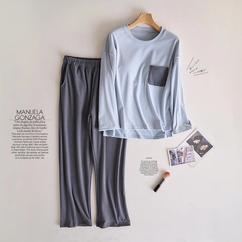Pijama Mujer Invierno New Thicken Velvet Sleepwear For Sleeping Suit Breast Pad Women Pajama Set Fleece Warm Home Clothing