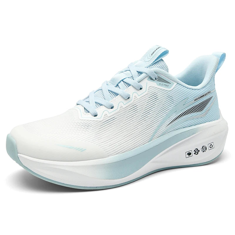 Men women light racing running shoes four seasons soft sole comfort outdoor casual sports shoes couples breathable mesh sneakers