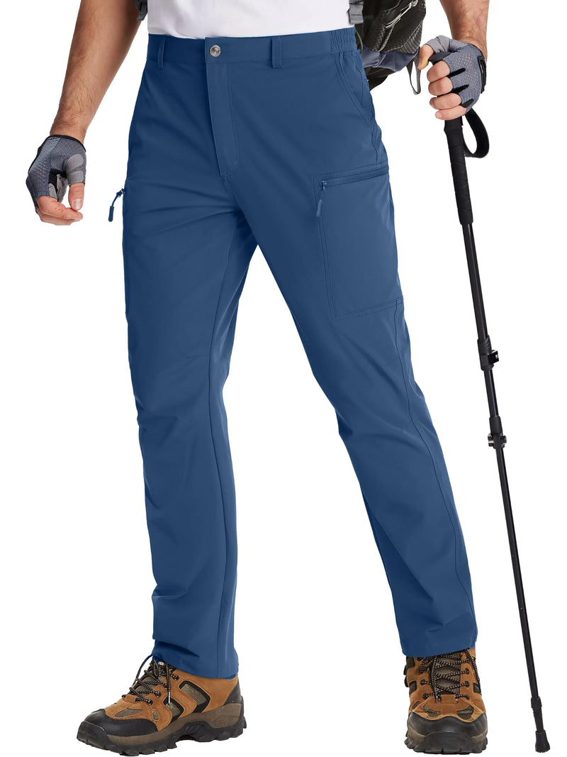 TACVASEN Waterproof Lightweight Hiking Pants Mens Ripstop Quick Dry Cargo Work Pant Outdoor Trekking Hard-wearing Trousers Male