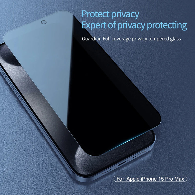 For iPhone 15 Pro Max Screen Protector NILLKIN Anti Peeping Glass Privacy Protection Tempered Glass For iPhone 15 /15 Pro