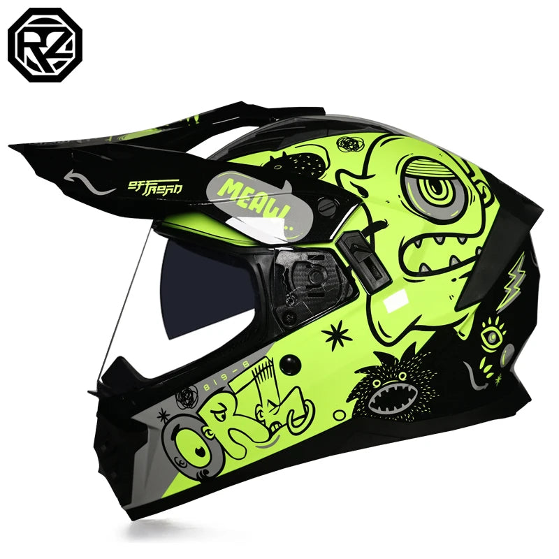 ORZ Dual Sport Motocross Helmet Men Top Quality Motorcycle Helmet Adventure Biker Helmet Off-road Racing Gear