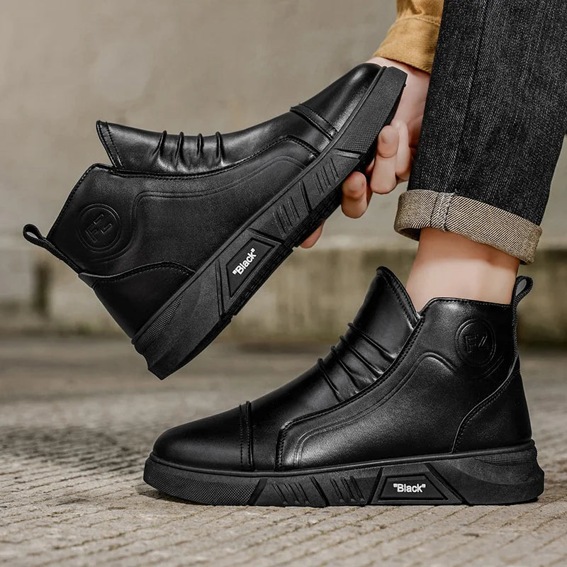 Men's winter casual outdoor sport fashion youth comfortable wear-resistant cotton warm shoes non-slip wear-resistant tide shoes